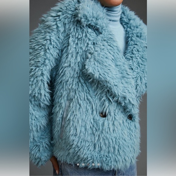 By Anthropologie Faux Fur Jacket - Picture 3 of 6